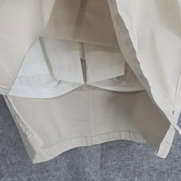 JAG Jeans Skort Women's Size 16W Sand Khaki On The Go Mid Rise Stretch Short NWT - Picture 2 of 2